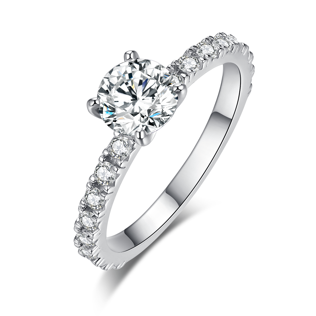 Moissanite rings in styles from niche designer brands