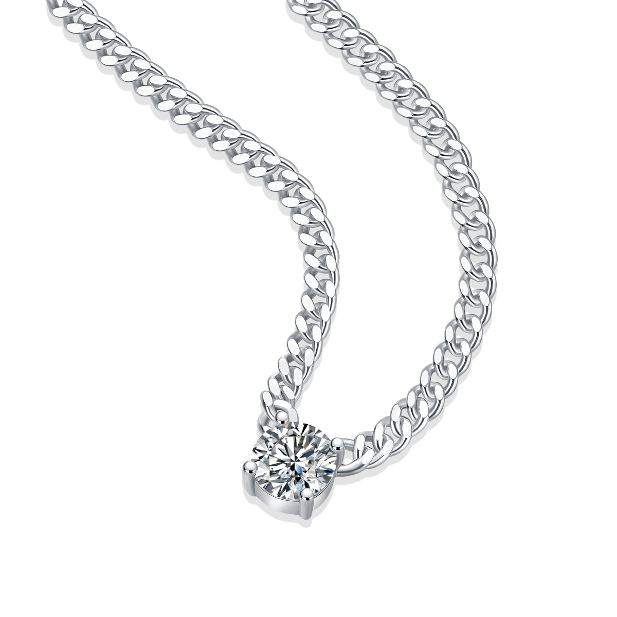 The application of Moissanite multi-layer necklaces in fashionable styling