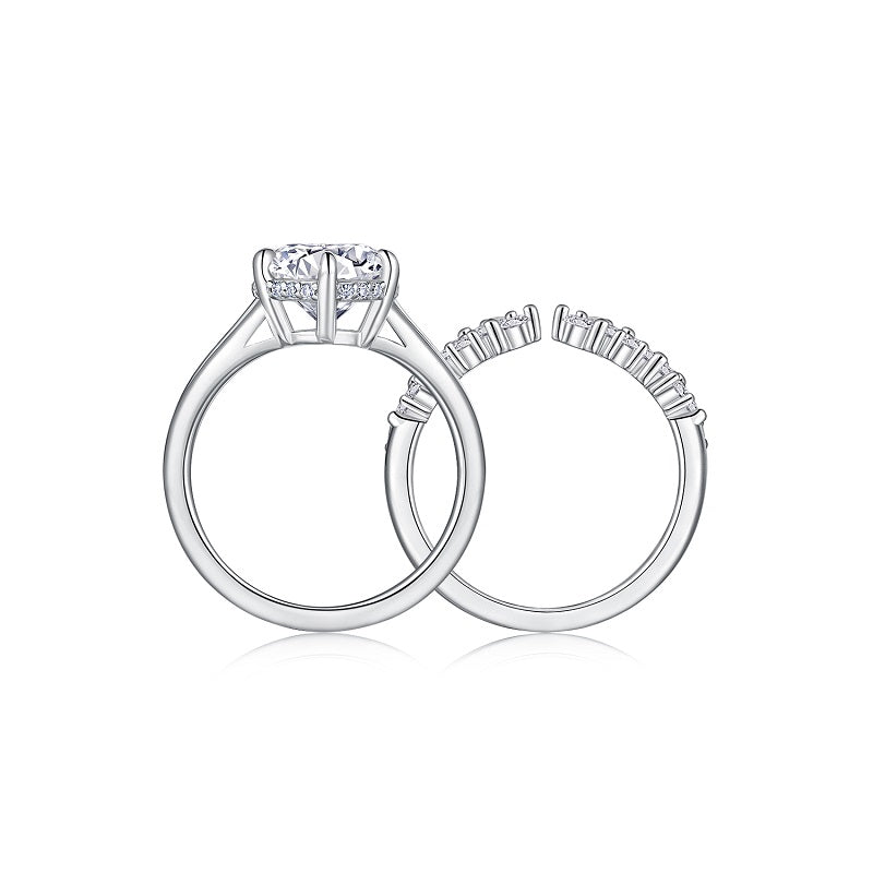 Moissanite nose studs paired with Gothic makeup
