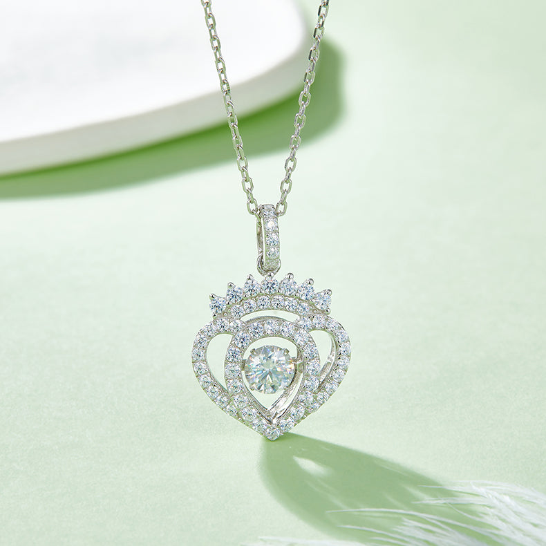 [Beloved] 0.5 Carat D Color Moissanite Necklace in Sterling Silver