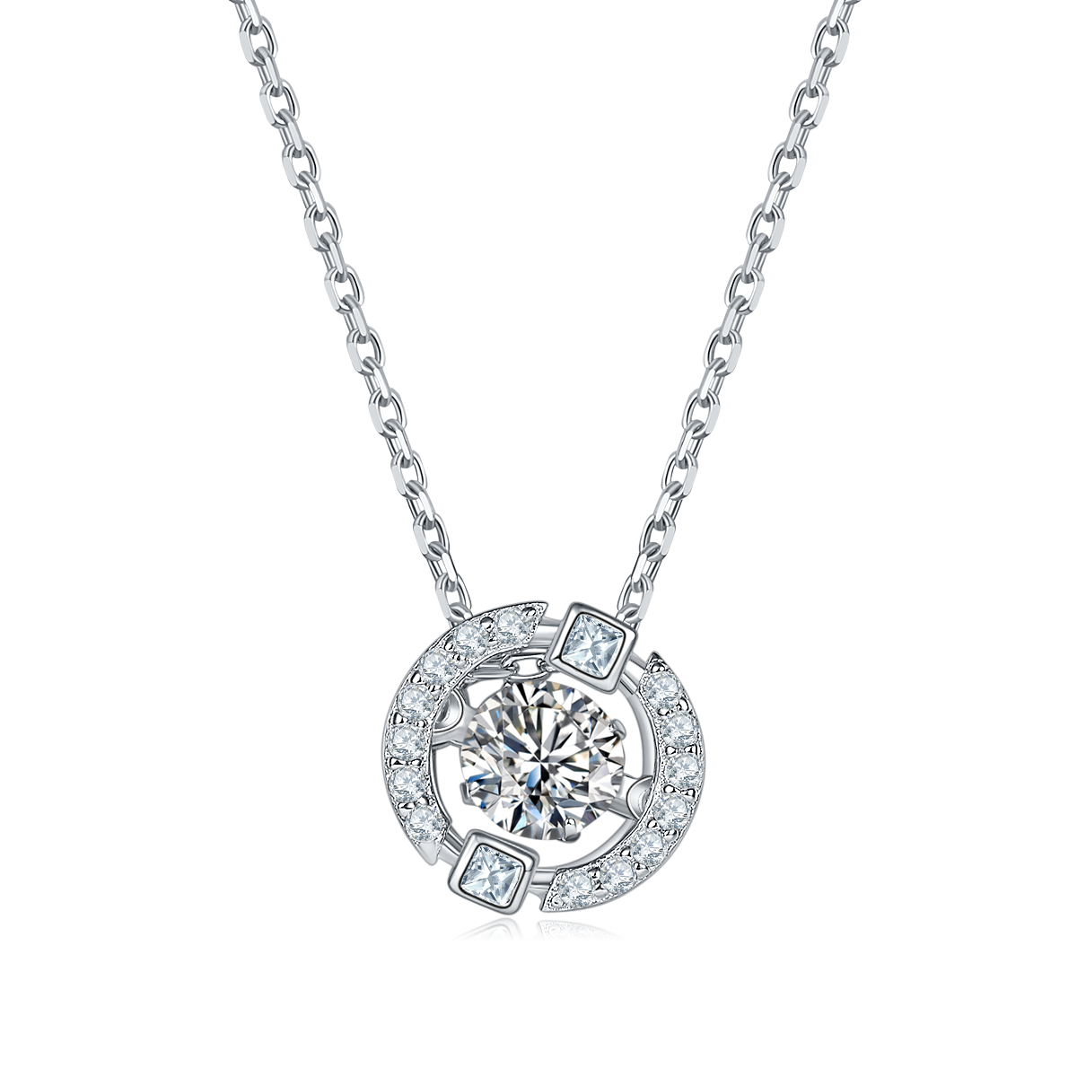 [Dream-fulfilling] 0.5 Carat Moissanite Necklace in Sterling Silver