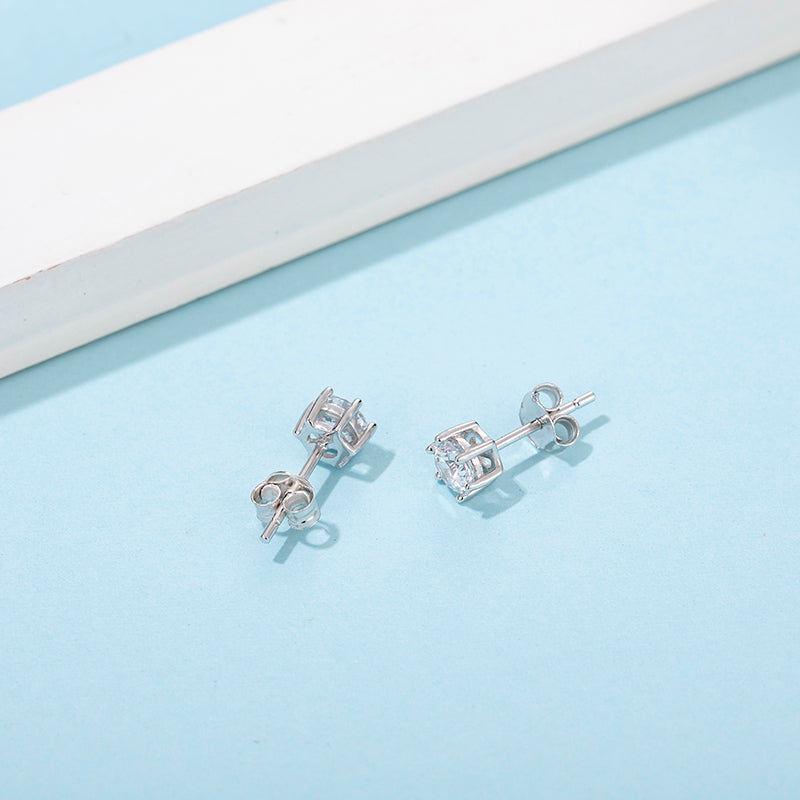 [Classic Six-claws] Moissanite Jewelry Sets in Sterling Silver