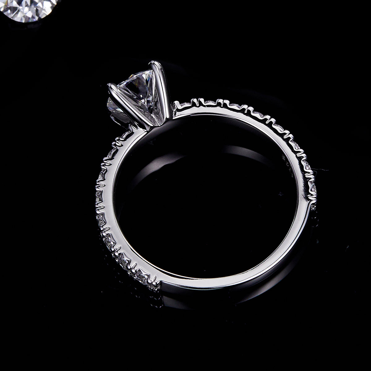 Four Claws 1 carat Lab-Grown Diamond Ring in 18K White Gold